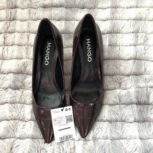 Mango Burgundy Heels “SEND ME OFFER”